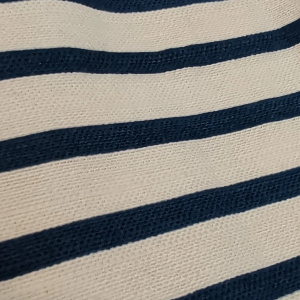 J. Crew Navy & White Striped Pencil Skirt NWOT Size 0